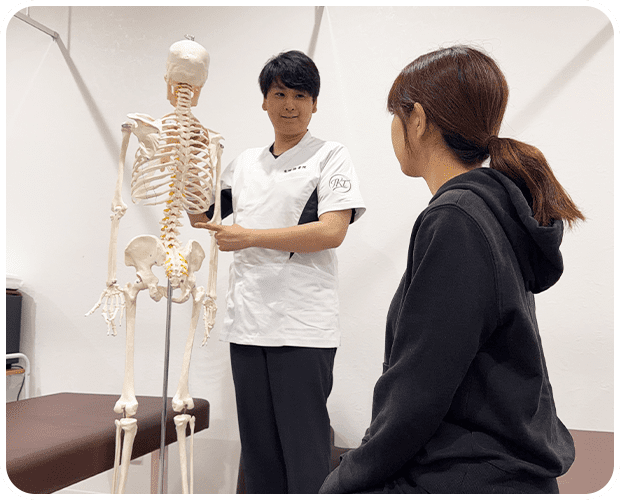 自宅でできるセルフケアもレクチャー